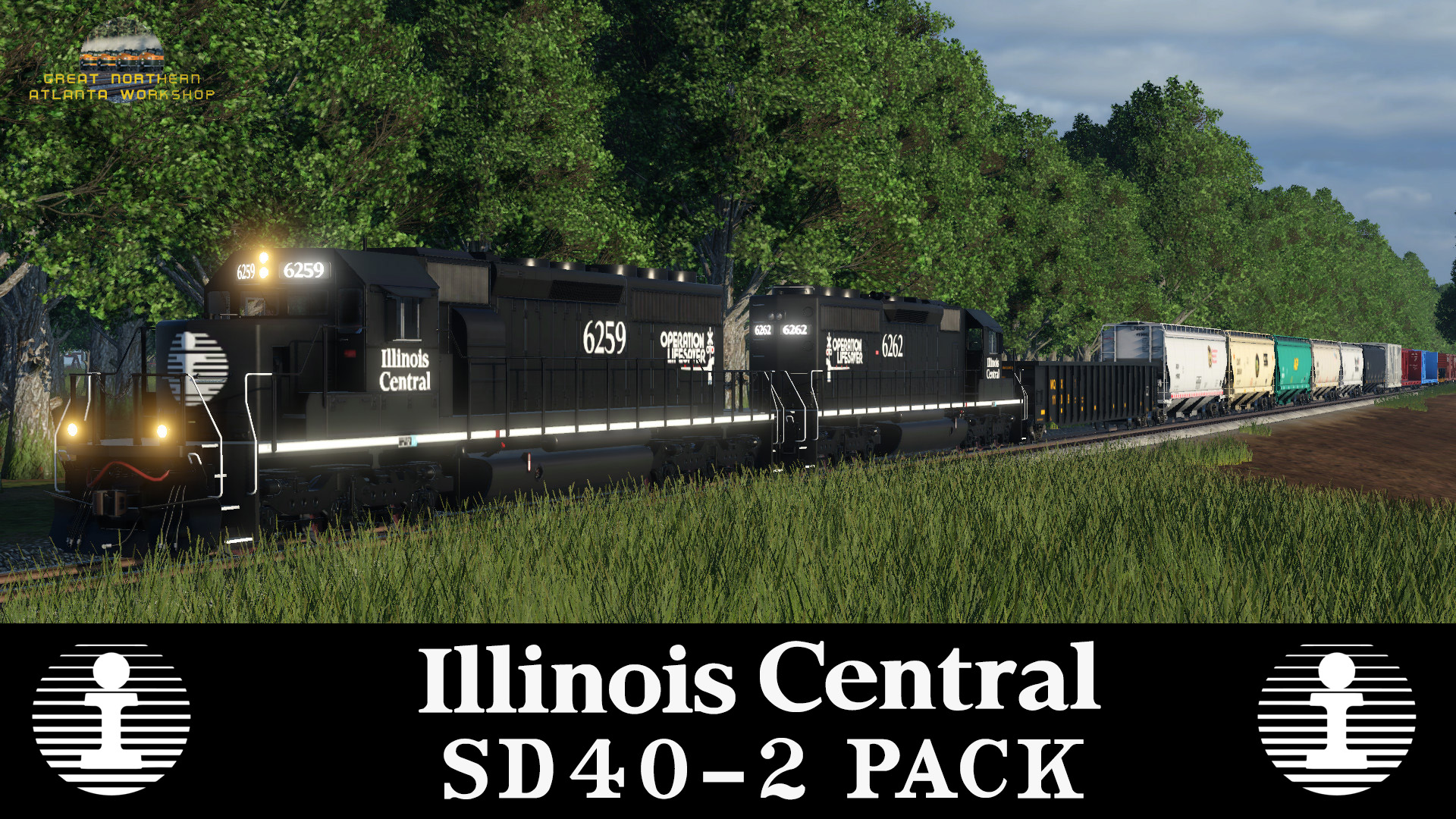 Illinois Central SD40-2 Pack