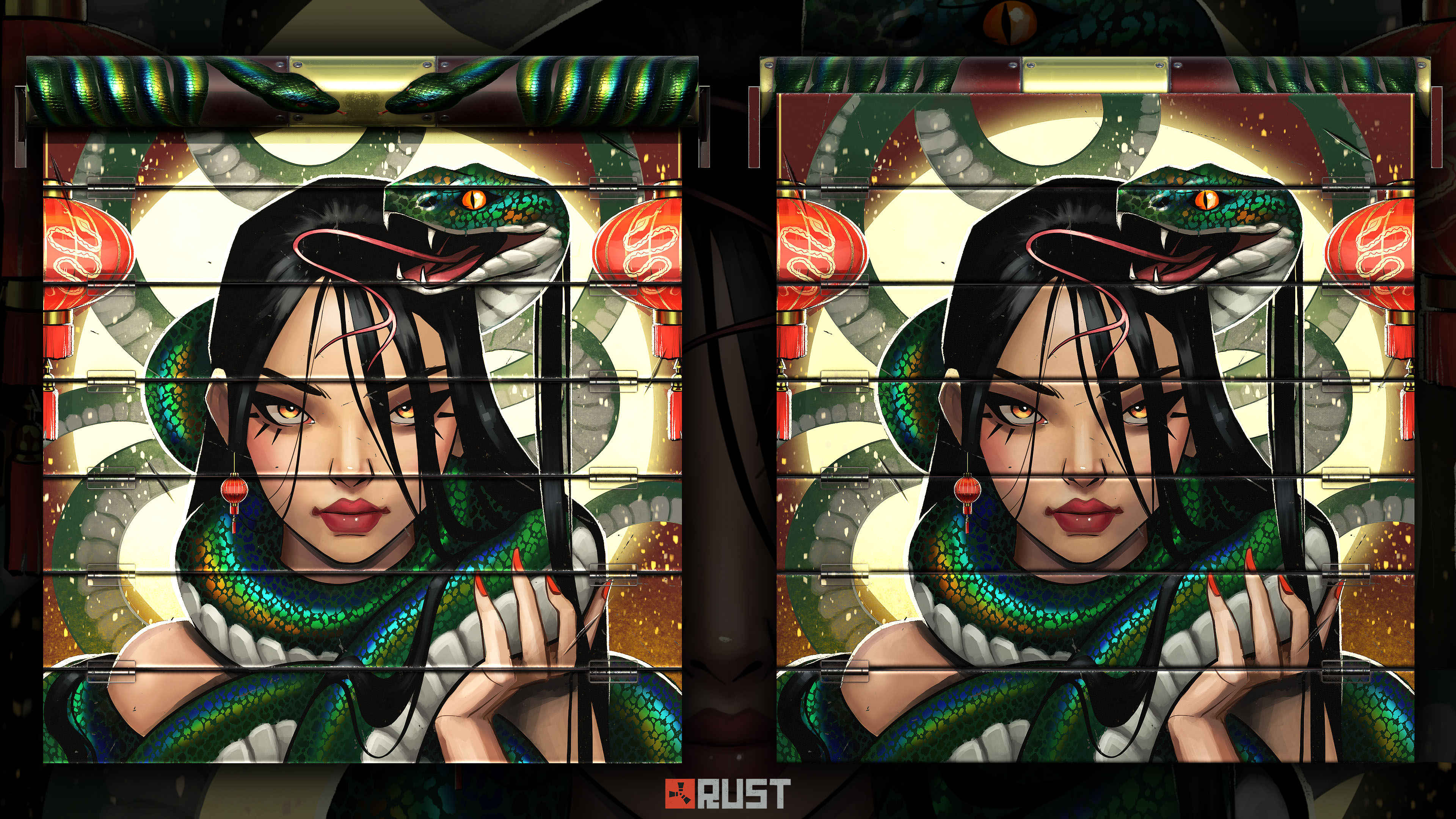 Snake Lord Garage Door