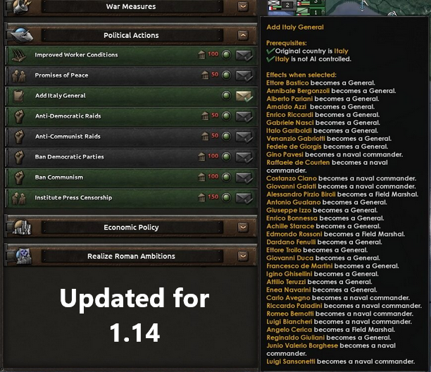 Add Italy Commanders Decision