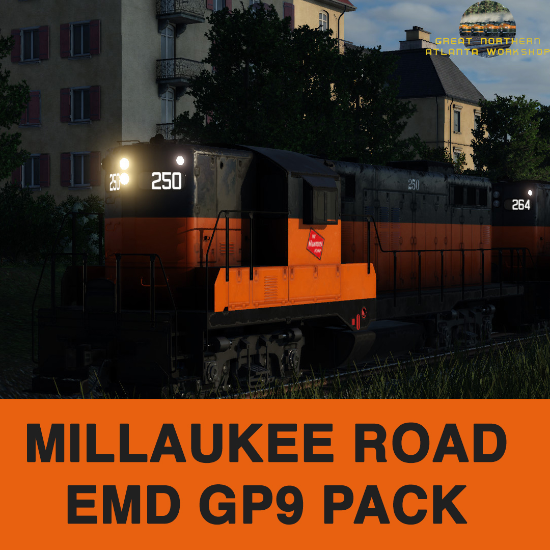 Milwaukee Road GP9 Post Renumber Pack.