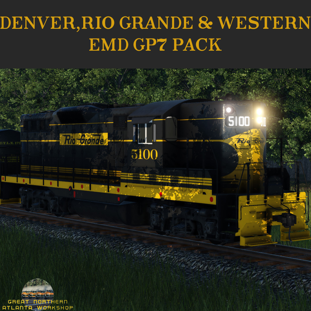Denver Rio Grande & Western EMD GP7 Pack
