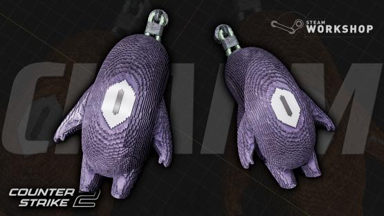Charm | Pixel Bean (Purple)