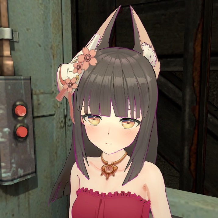 [R18] Nagato(pajamas) from Azur Lane replaces alyx (No Dress ver)