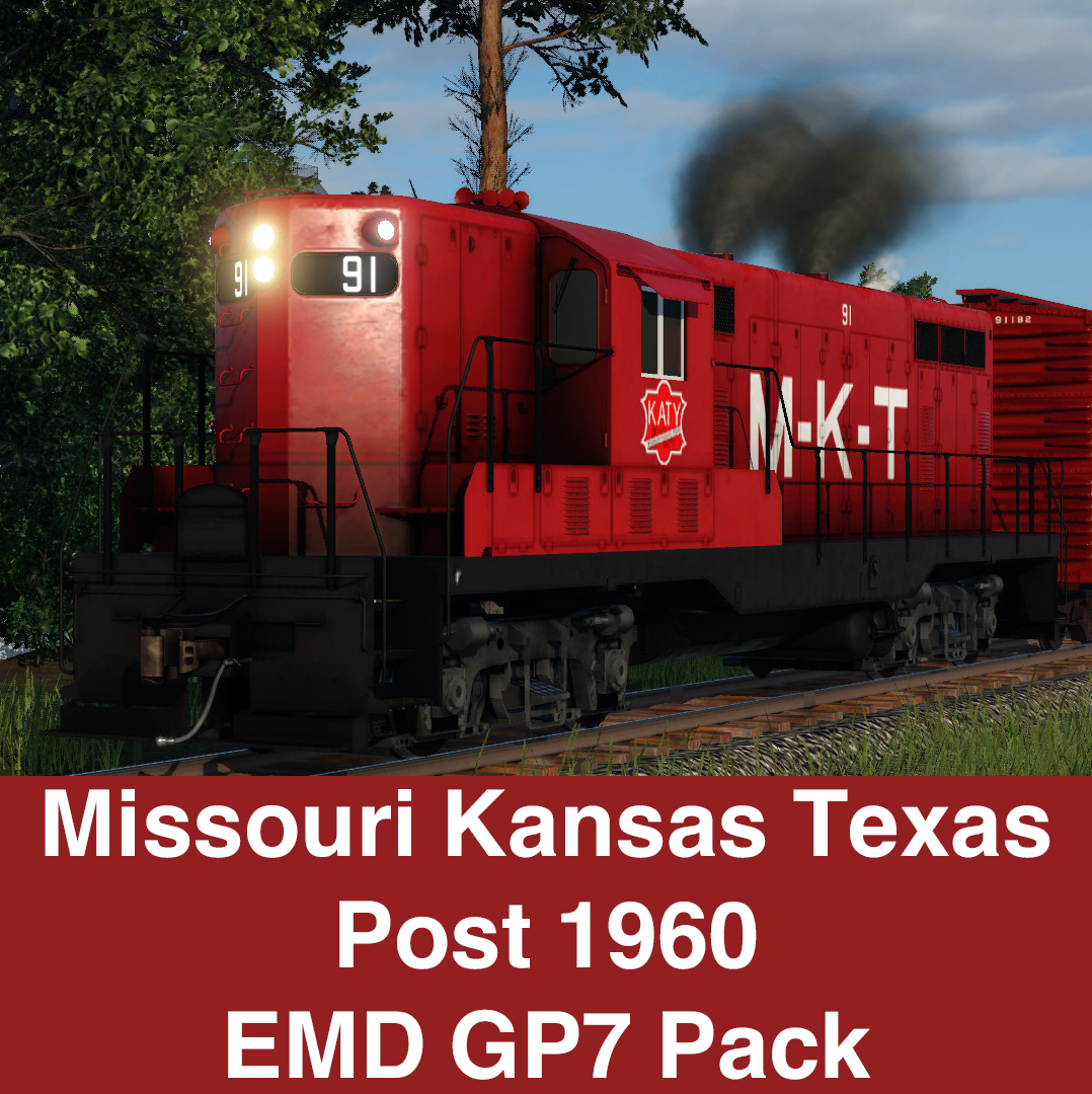 Missouri Kansas Texas (KATY) Post 1960 EMD GP7 Pack