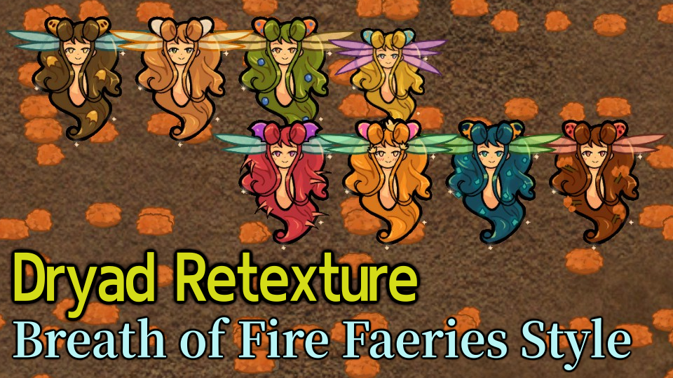 Dryad Retexture - Breath of Fire Faeries Style mod preview for RimWorld