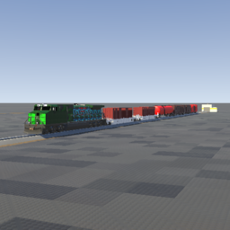 Bricksville West Co. C44-9W + Short Freight Consist