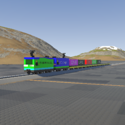 TPR TP-420 + RTB Cargo TP-420 + Container Train
