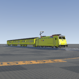 E186 TRAXX RegioJet + 2 Cars + Cafe Car