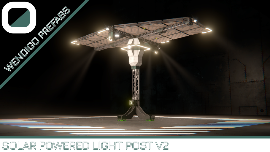 Solar Powered Light Post V2 by Wendigo Prefabs