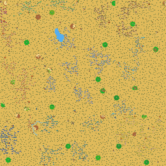 Map of Utah populated