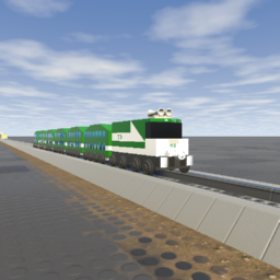Small Go-Transit F59PH + 5 Bombardiers + Cab Car