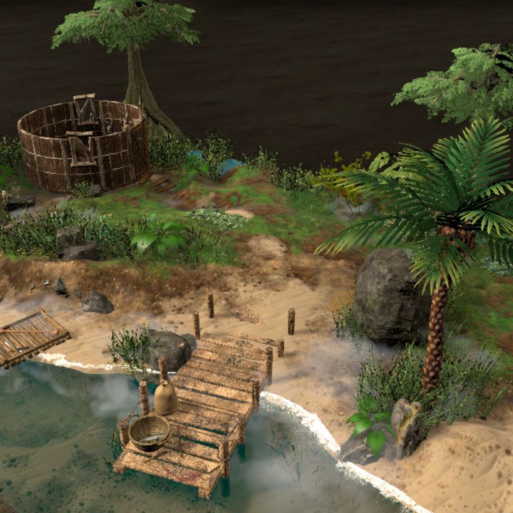 Swamp Fisherman Shore