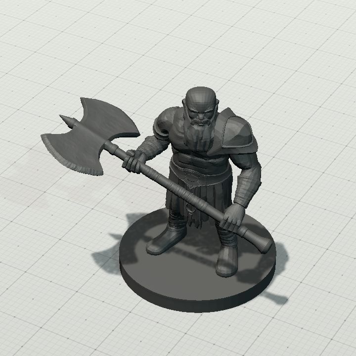 Dwarf Barbarian with Great Axe