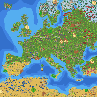Map of Europe During WWII