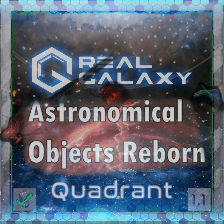 ! Real Galaxy blue + Quadrant + Astro Objects + L-Cluster