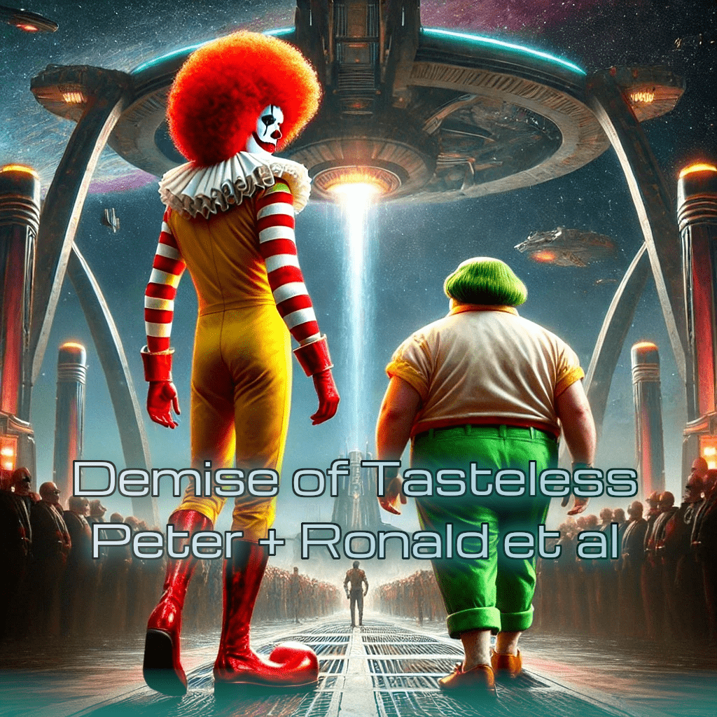 Demise of Tasteless Peter + Ronald et al