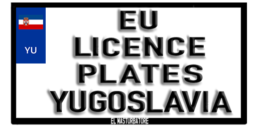 EU Licence Plates - #33 Yugoslavia