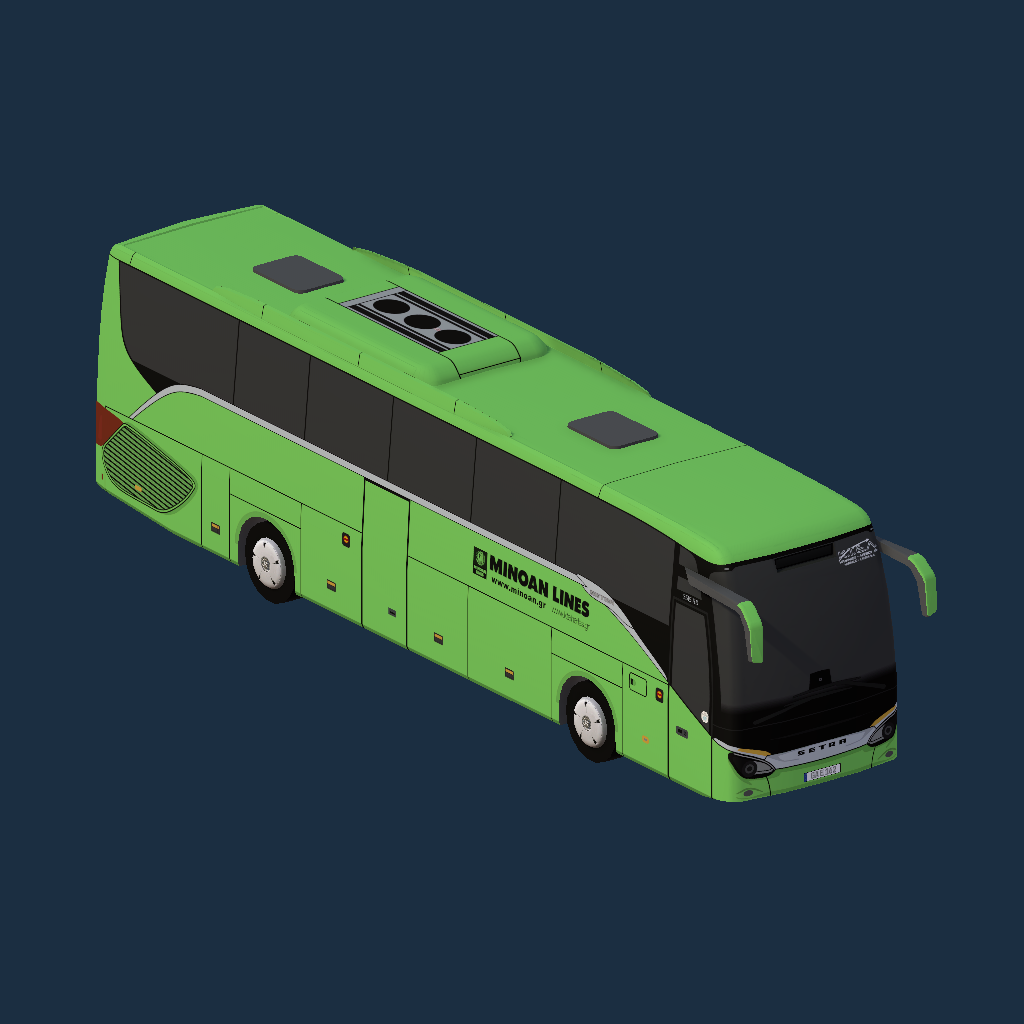 Minoan Lines (green) - Setra S515 HD