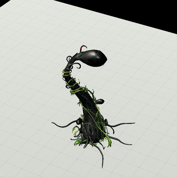 venus flytrap plant01 (animated)