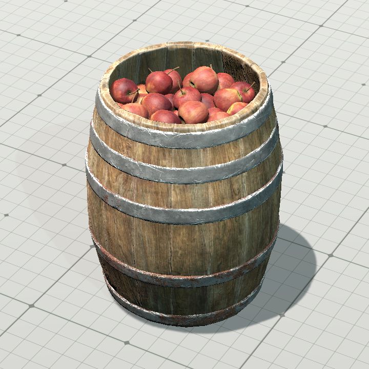 apples barrel open