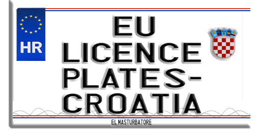 EU Licence Plates - #35 Croatia