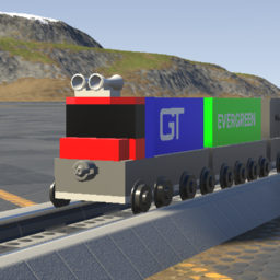 Small GT SD40-2  + 6 Well cars