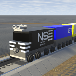 Small NS SD70ACe + Mixed Freight