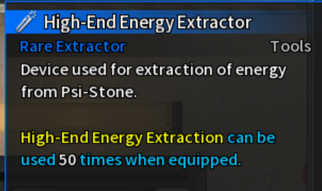 Energy Exrtraction
