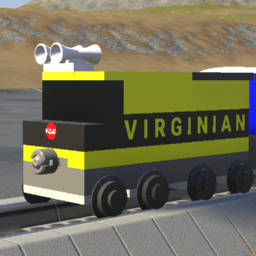 Small Virginian SD70ACe + Mixed freight