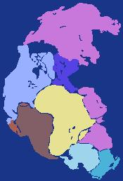 Pangea With Continents