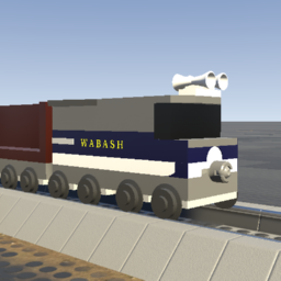 Small Wabash SD70ACe + Mixed Freight