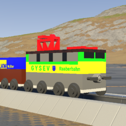 Small GySEV V43 + 7 Well Cars