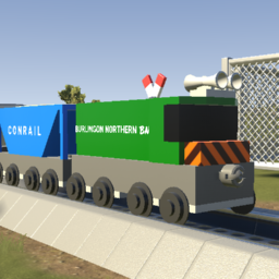 Small BN Tiger Stripe SD40-2 + Mixed Freight