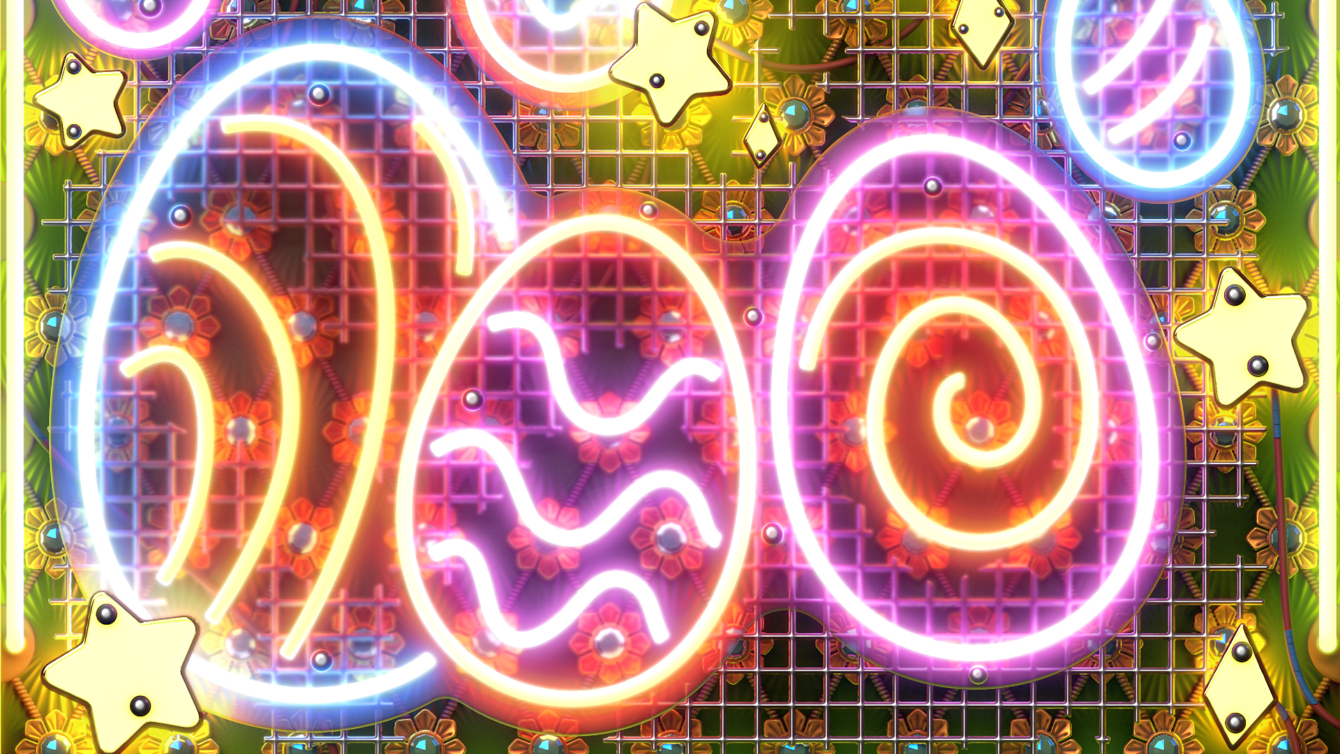 Neon Easter Garage Door thumbnail 3