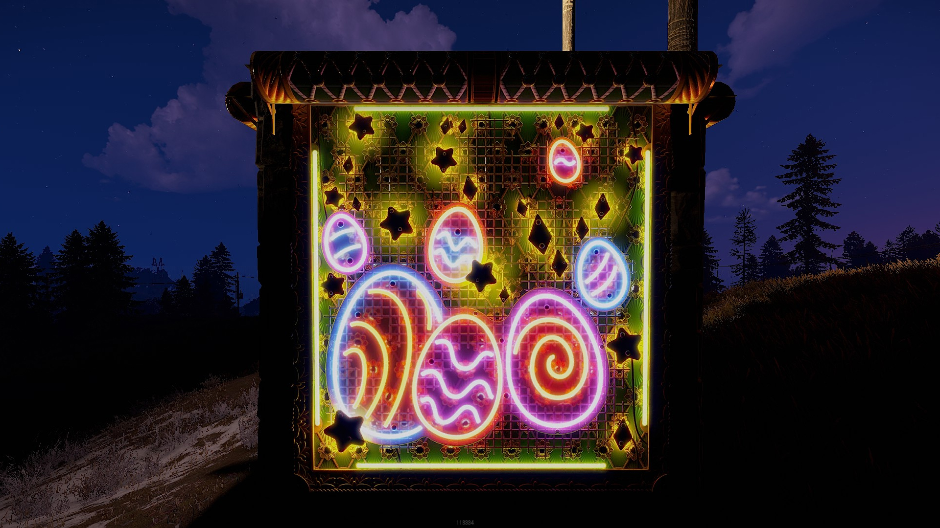 Neon Easter Garage Door thumbnail 5