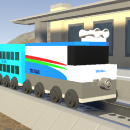 Small Tri-Rail F40PH + 2 Bombardiers + Cab Car