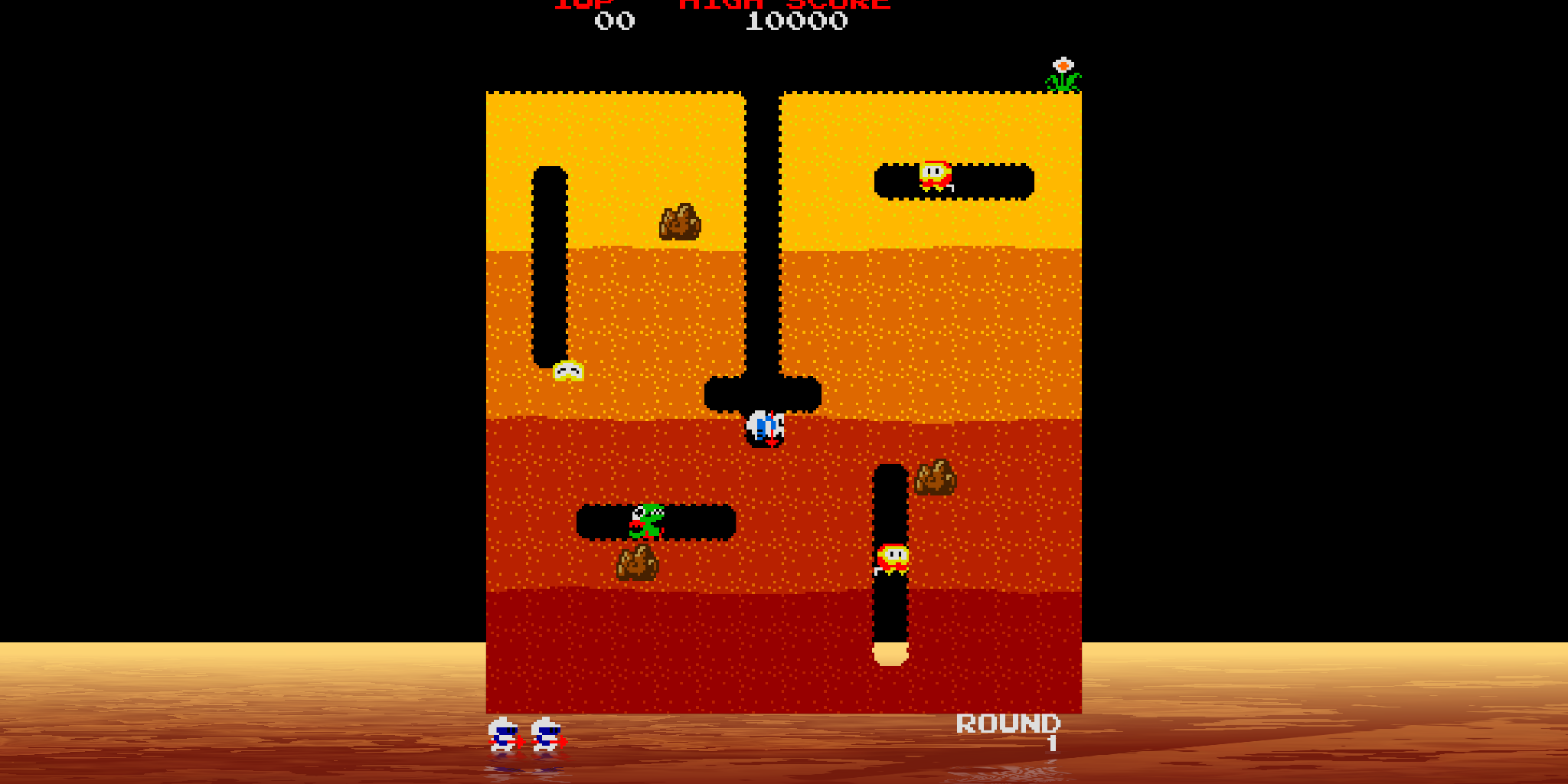 Dig Dug - Round 1