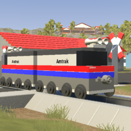 Small 2x Amtrak Phase II F40PH + Superliner Set