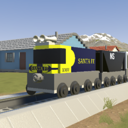 Small Bluebonnet SD40-2 + Mixed Freight