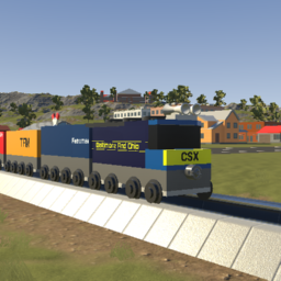 Small CSX 1827 ES44AH + Mixed Freight