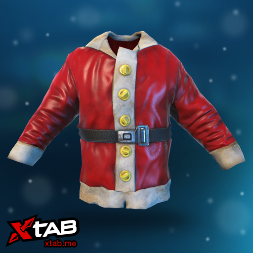 Santa Coat in Red Vinyl