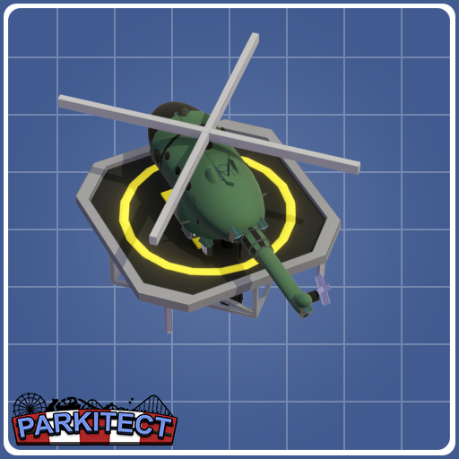 Heli Pad with Helicopter