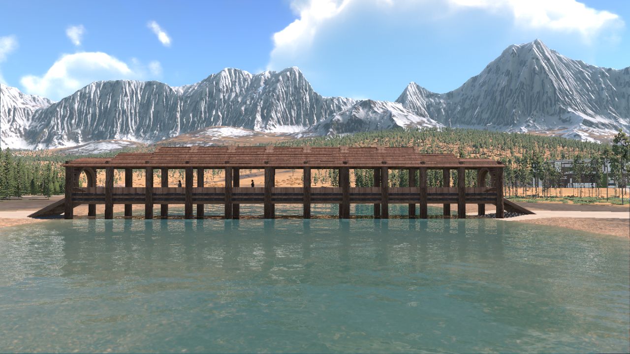 wood bridge