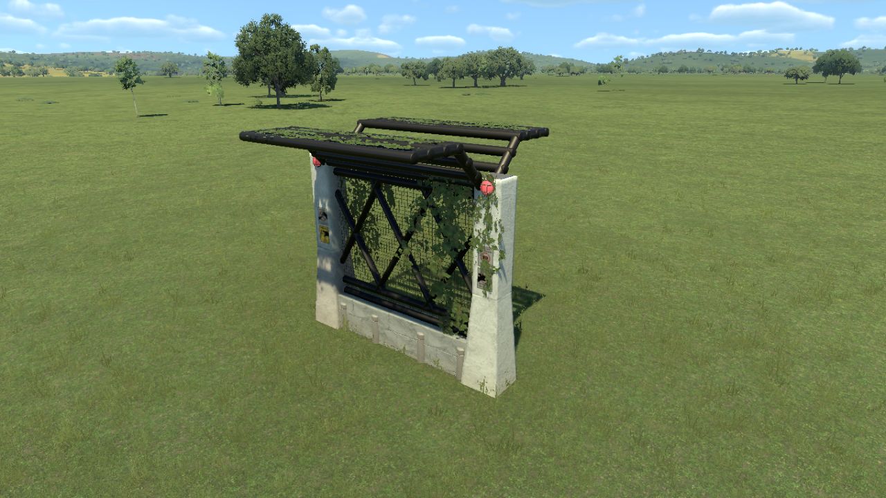 big metal fence