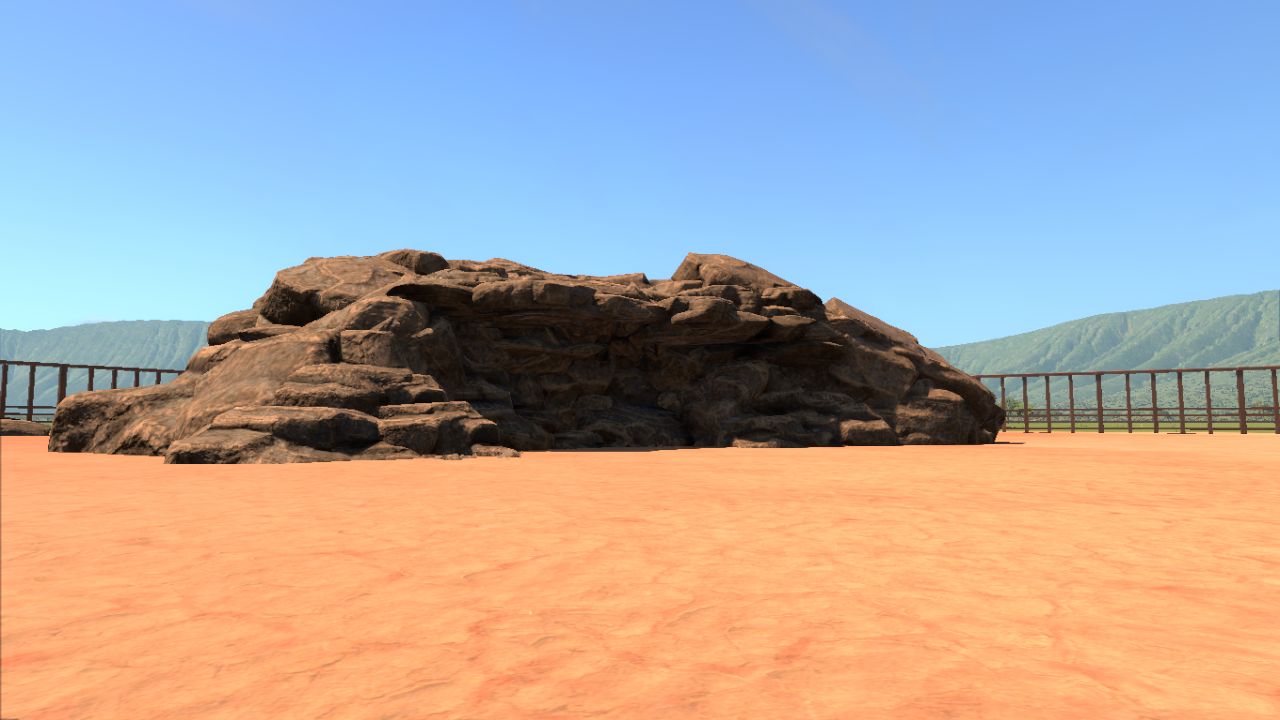 cave/dented rock