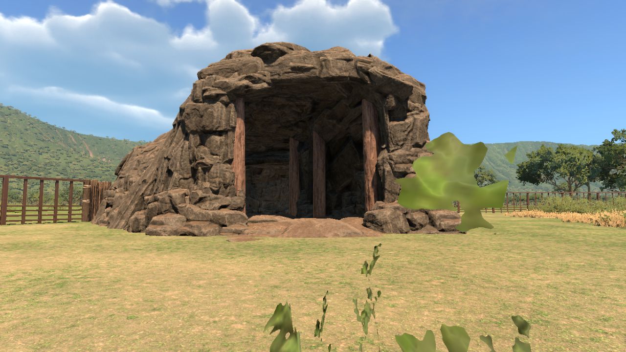 Mineshaft cave for animals