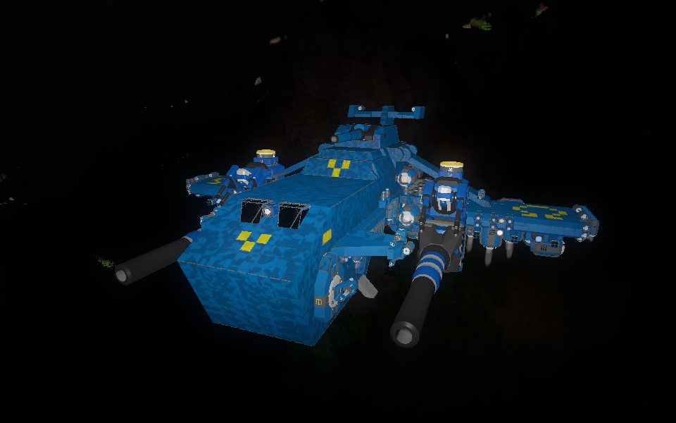 Night Thunder ( Modified Ultramarine Thunderhawk Warhammer 40k )
