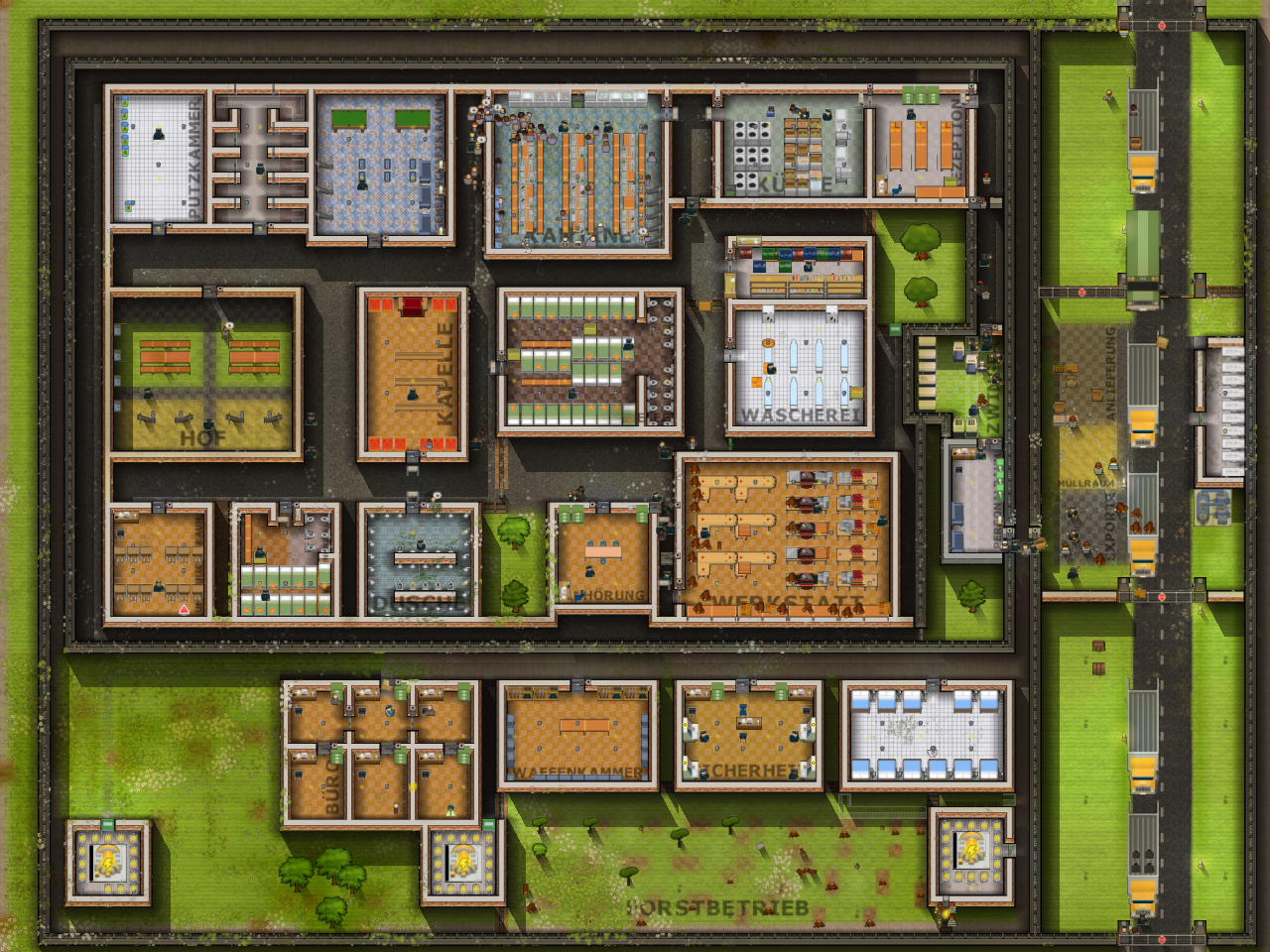 Small Prison compromize between Escape and Sandbox-mode.