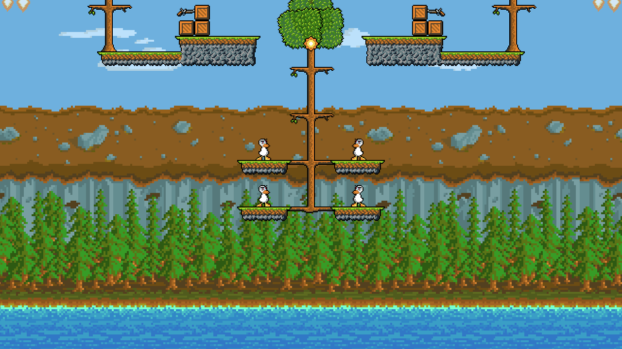 Jetpack Duck Castle Land