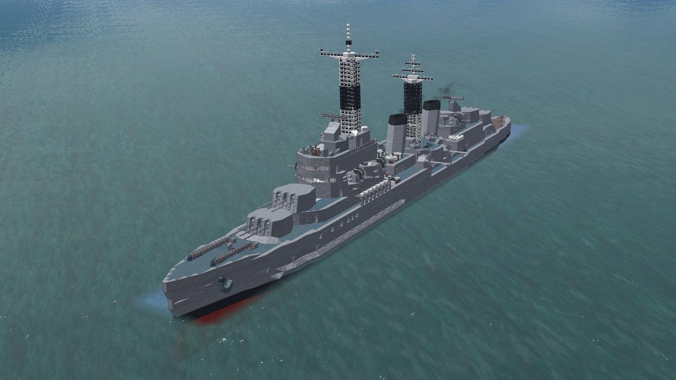 HMS Belfast 1959 decreased block count